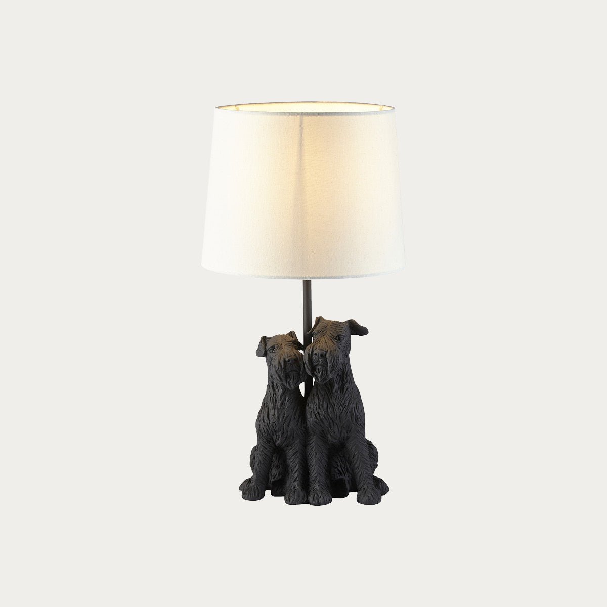 H2501PP0678_F0EEEB_21acbe40-74cf-4056-8e68-2f7ae479ea26.jpg Westies Table Lamp in Matt Black with Natural Linen Shade - Image 1